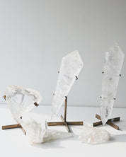 Clear Quartz Double Terminated Point on Stand