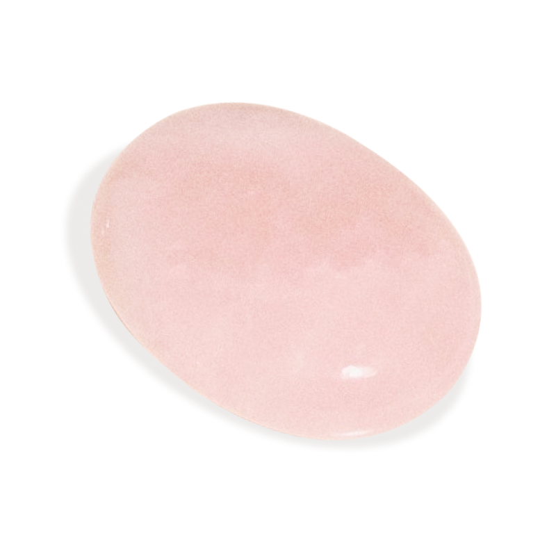 Rose Quartz Palm Stone