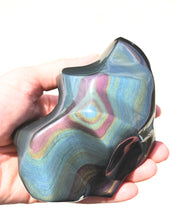 Rainbow Obsidian Abstract Freeform 4in