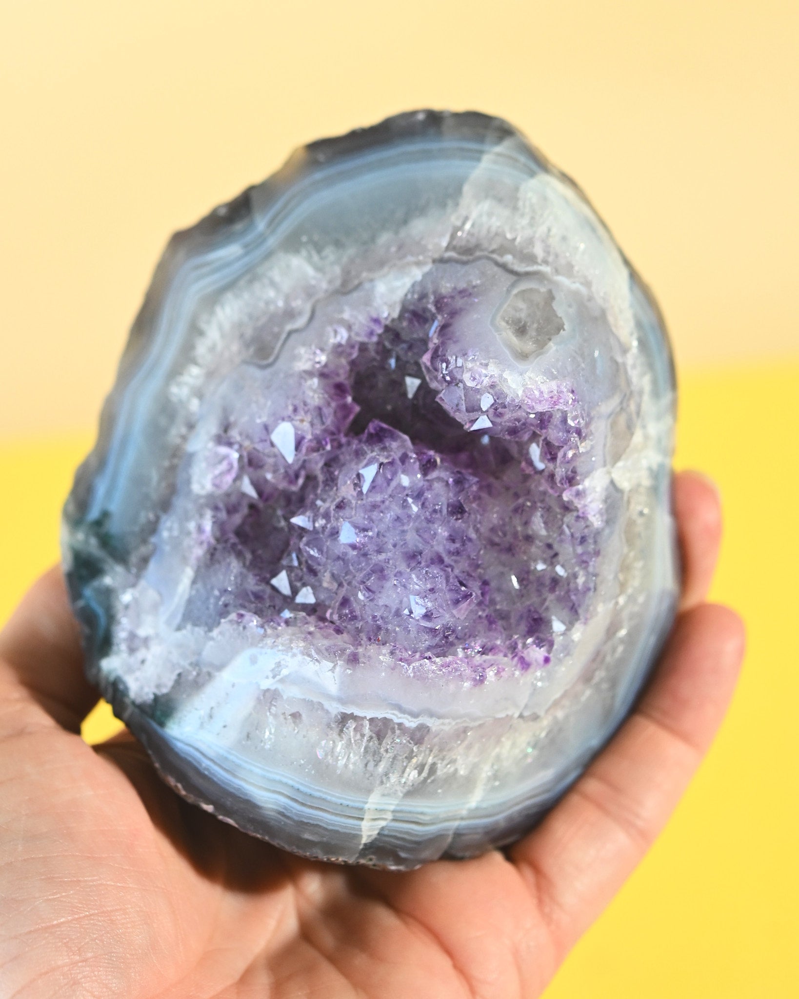 Amethyst Agate Geode Freeform