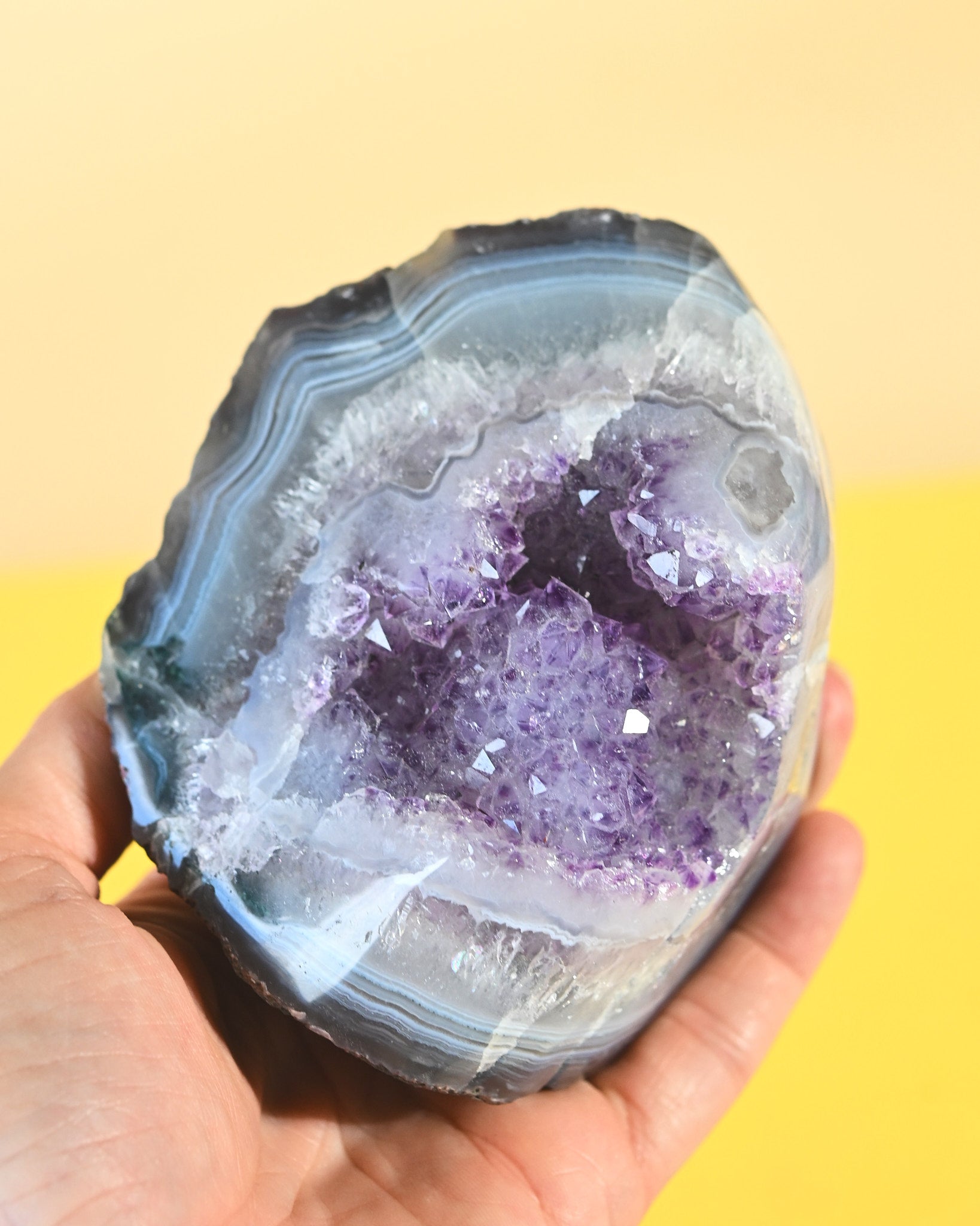 Amethyst Agate Geode Freeform