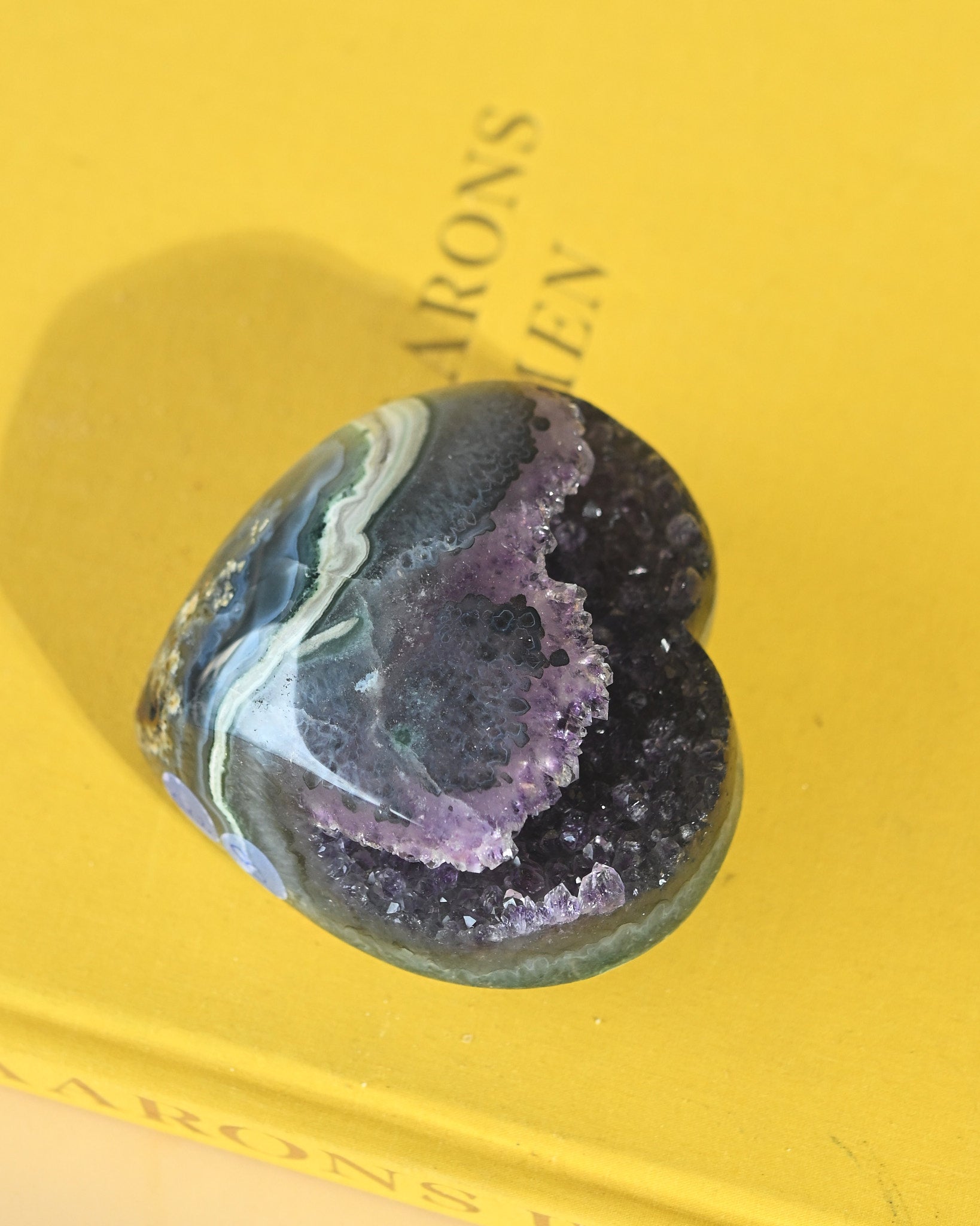 Amethyst Geode Heart