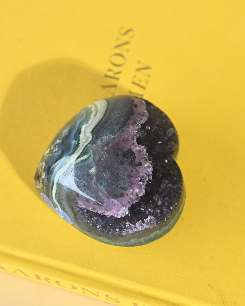 Amethyst Geode Heart