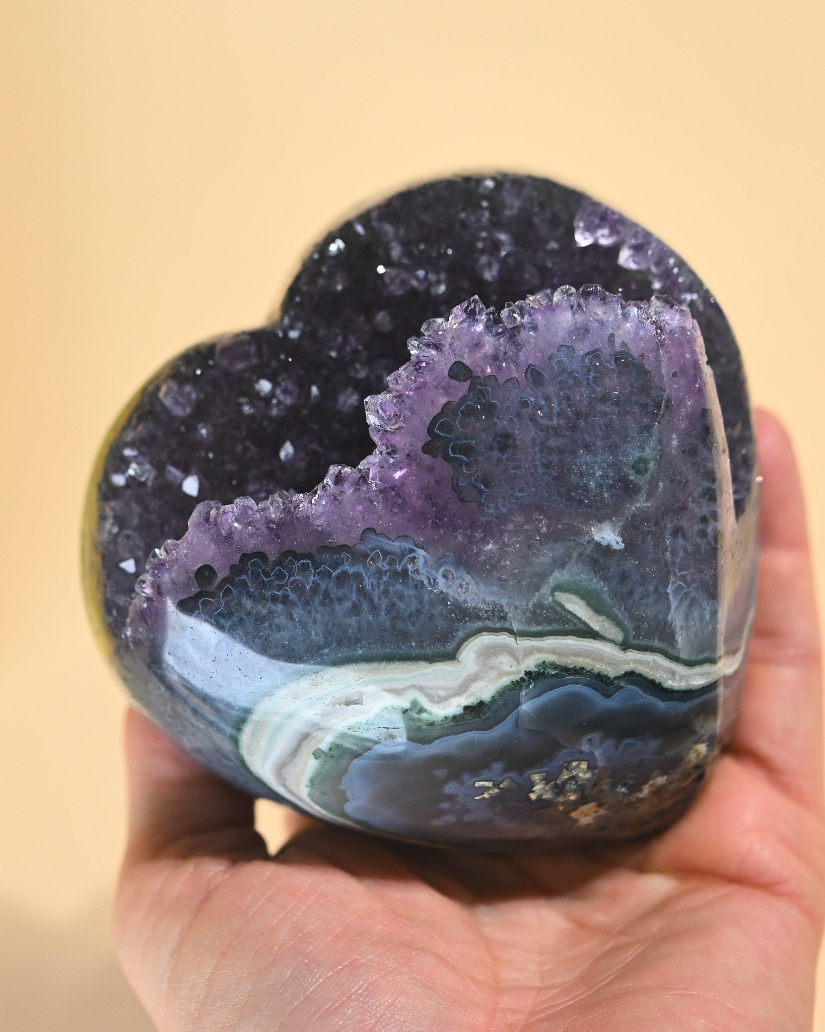 Amethyst Geode Heart