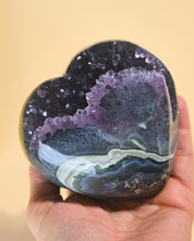 Amethyst Geode Heart