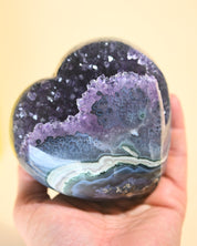 Amethyst Geode Heart