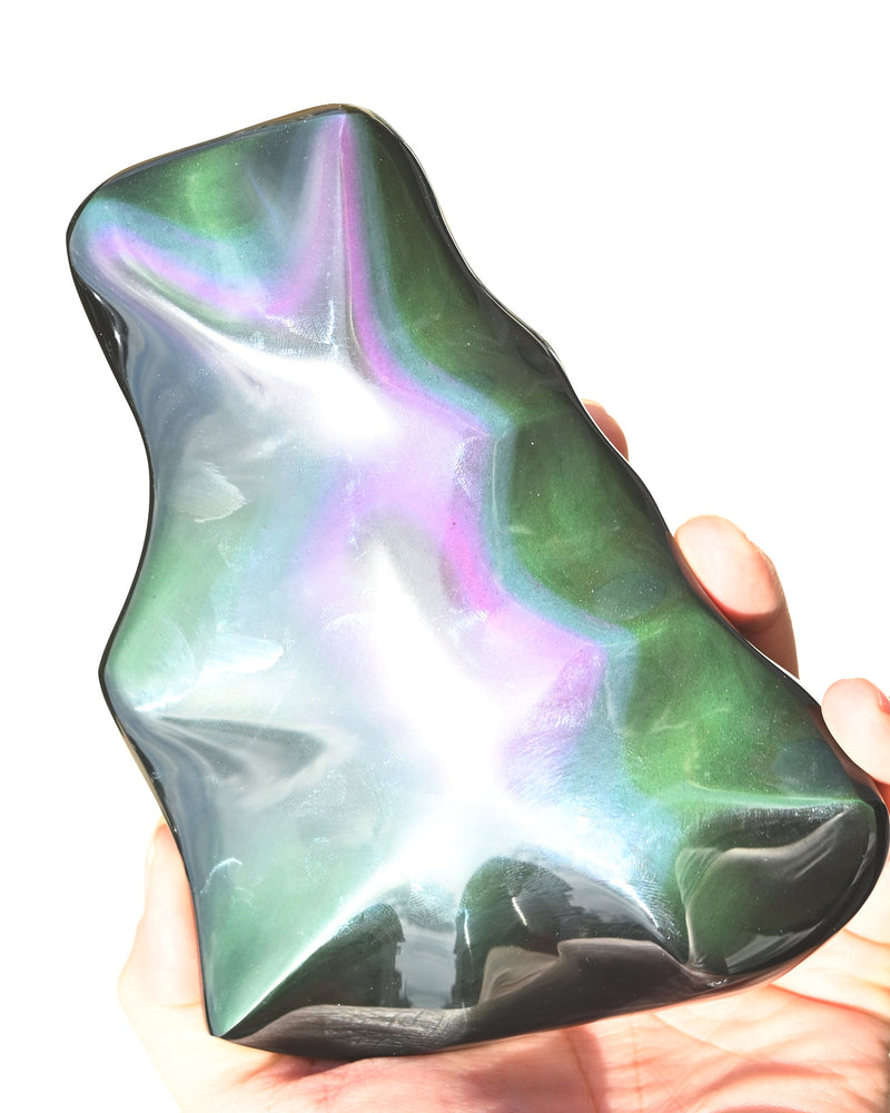 Rainbow Obsidian Abstract Freeform 6in