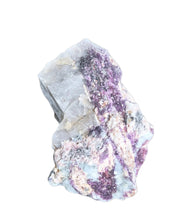 Natural Rough Lepidolite + Aquamarine 5in