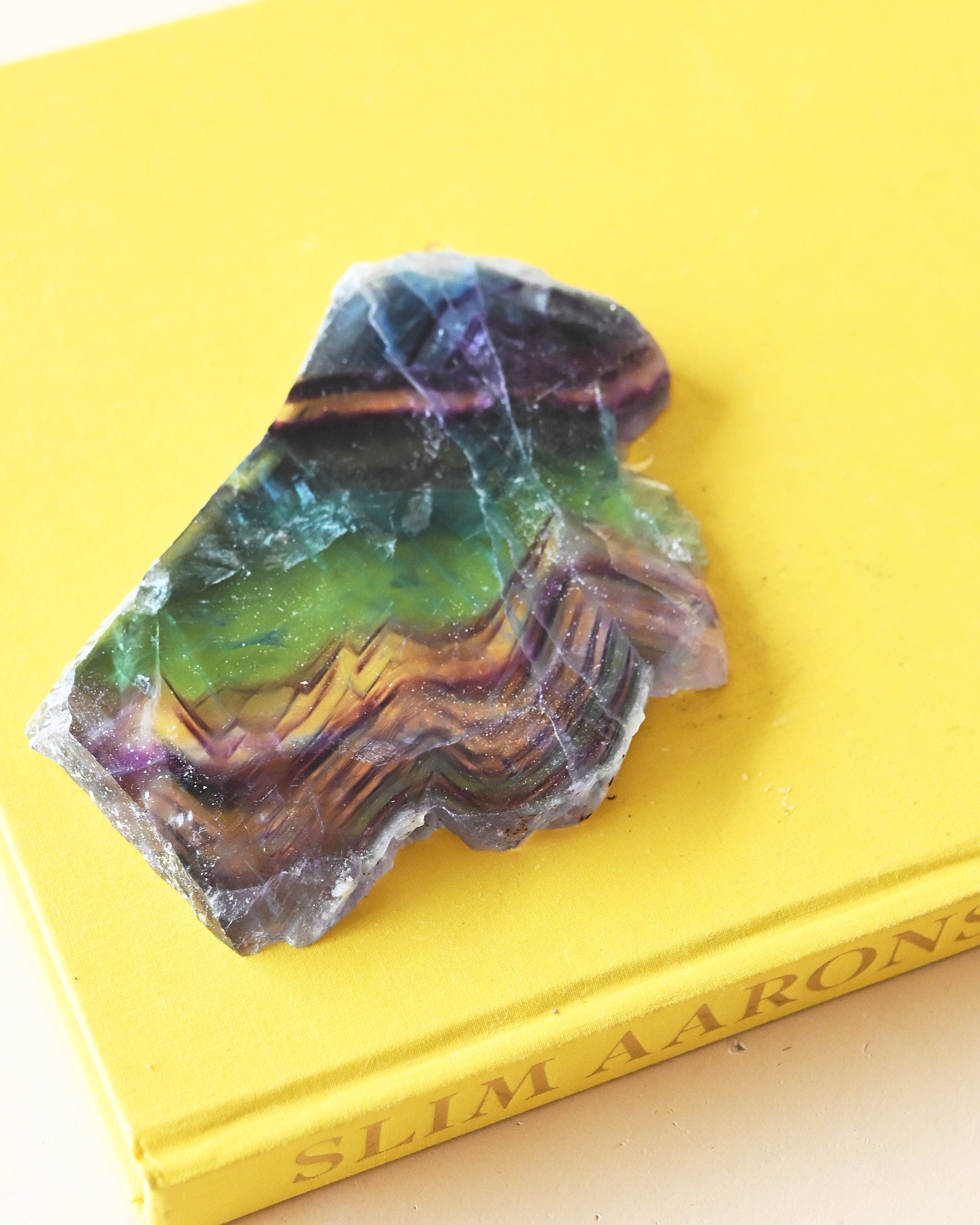 Rainbow Fluorite Slab