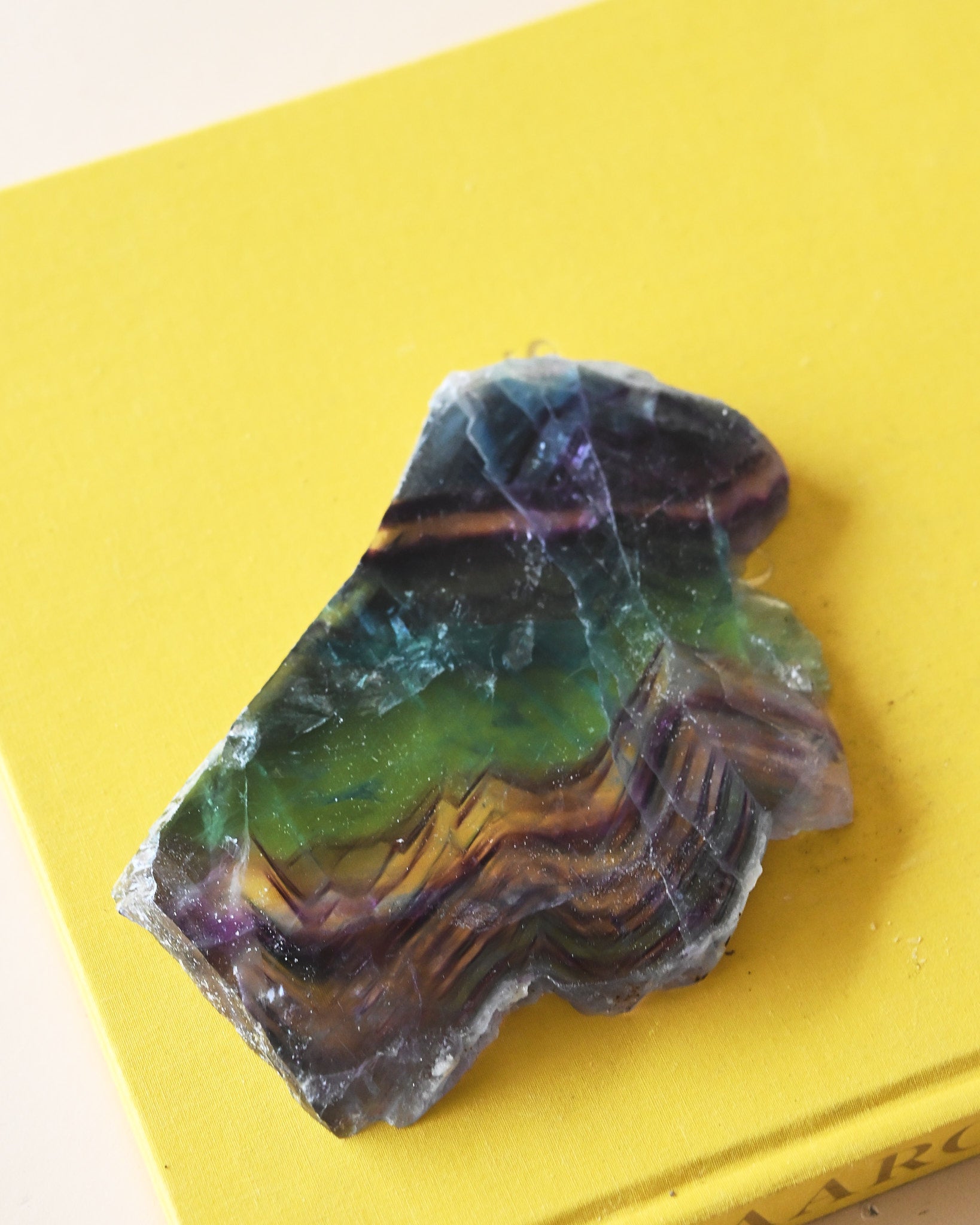 Rainbow Fluorite Slab