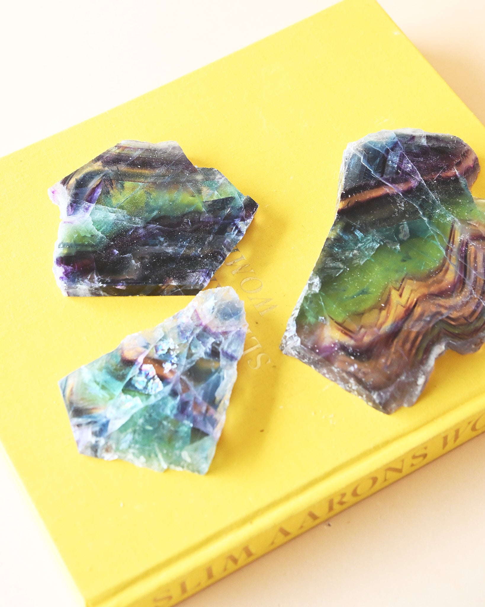 Rainbow Fluorite Slab