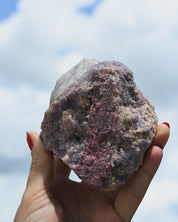 Natural Rough Lepidolite + Pink Tourmaline