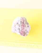 Natural Rough Lepidolite + Pink Tourmaline