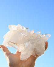 Clear Quartz Crystal Cluster 6in