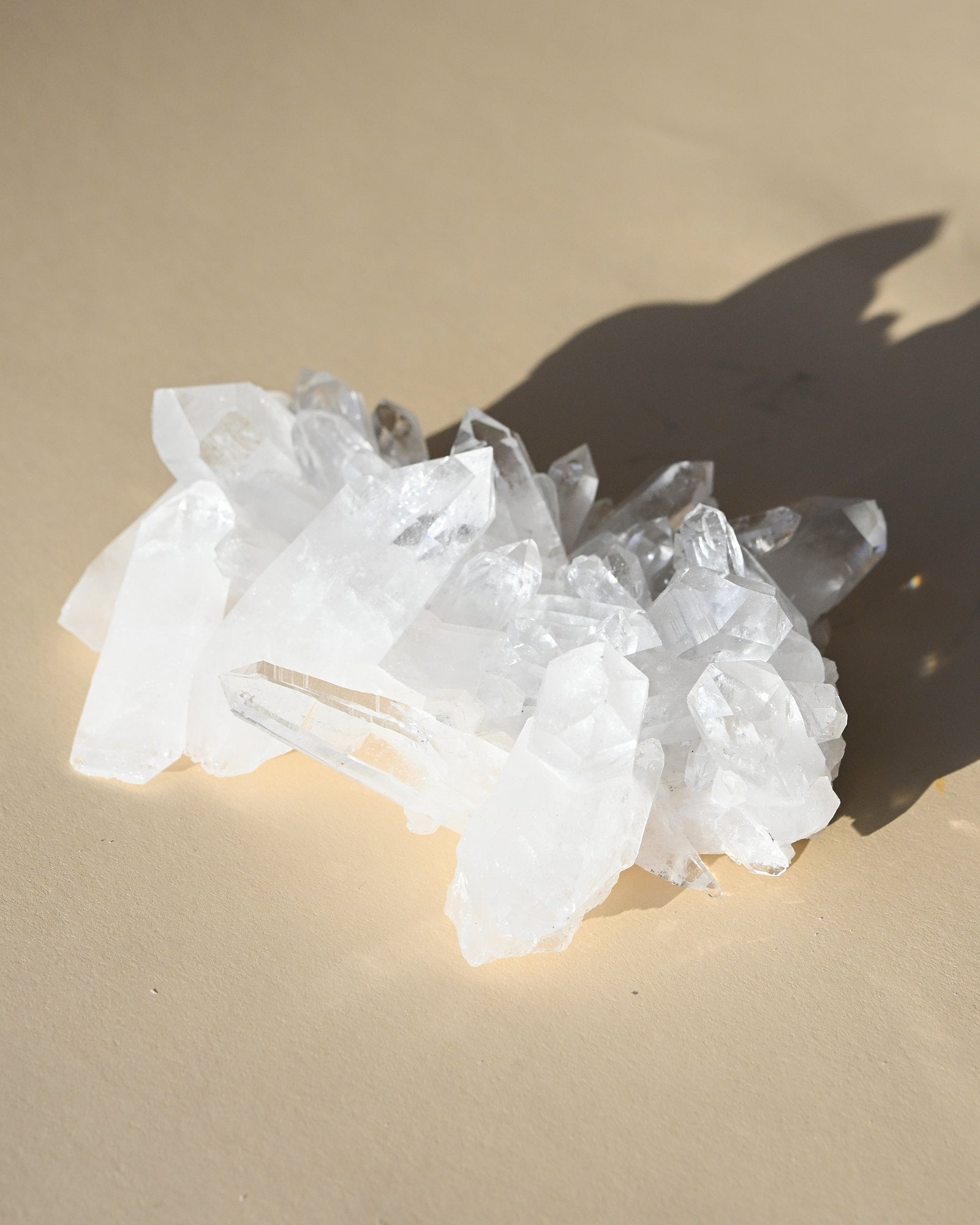 Clear Quartz Crystal Cluster 6in