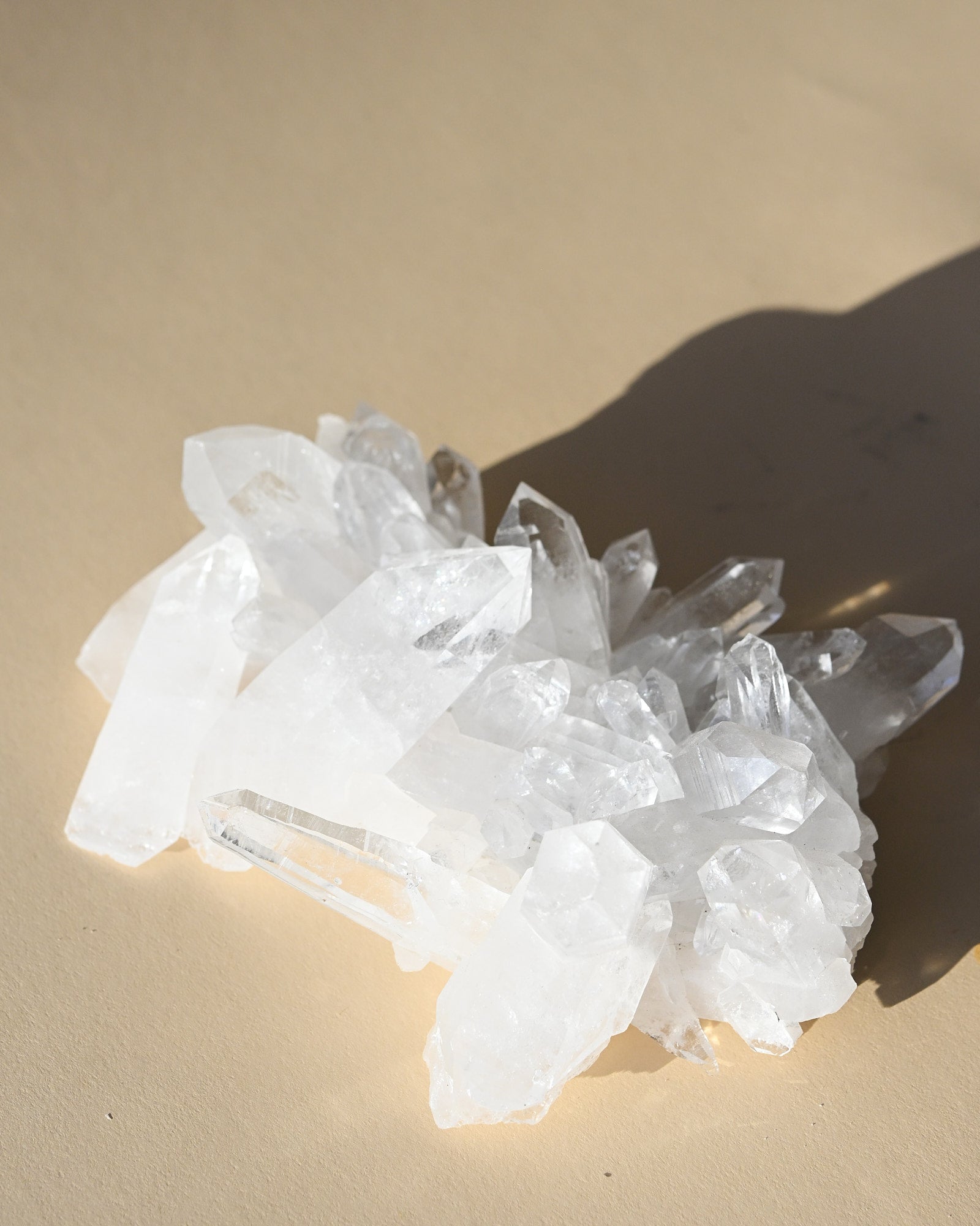 Clear Quartz Crystal Cluster 6in