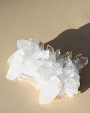 Clear Quartz Crystal Cluster 6in