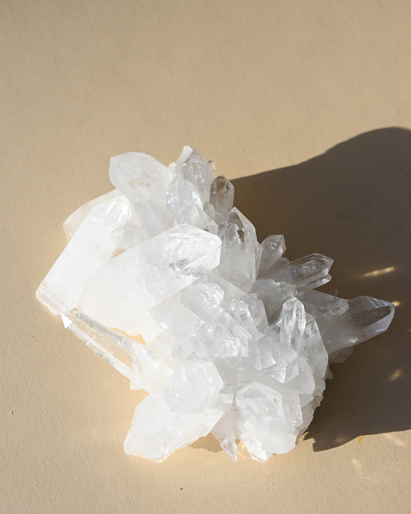 Clear Quartz Crystal Cluster 6in