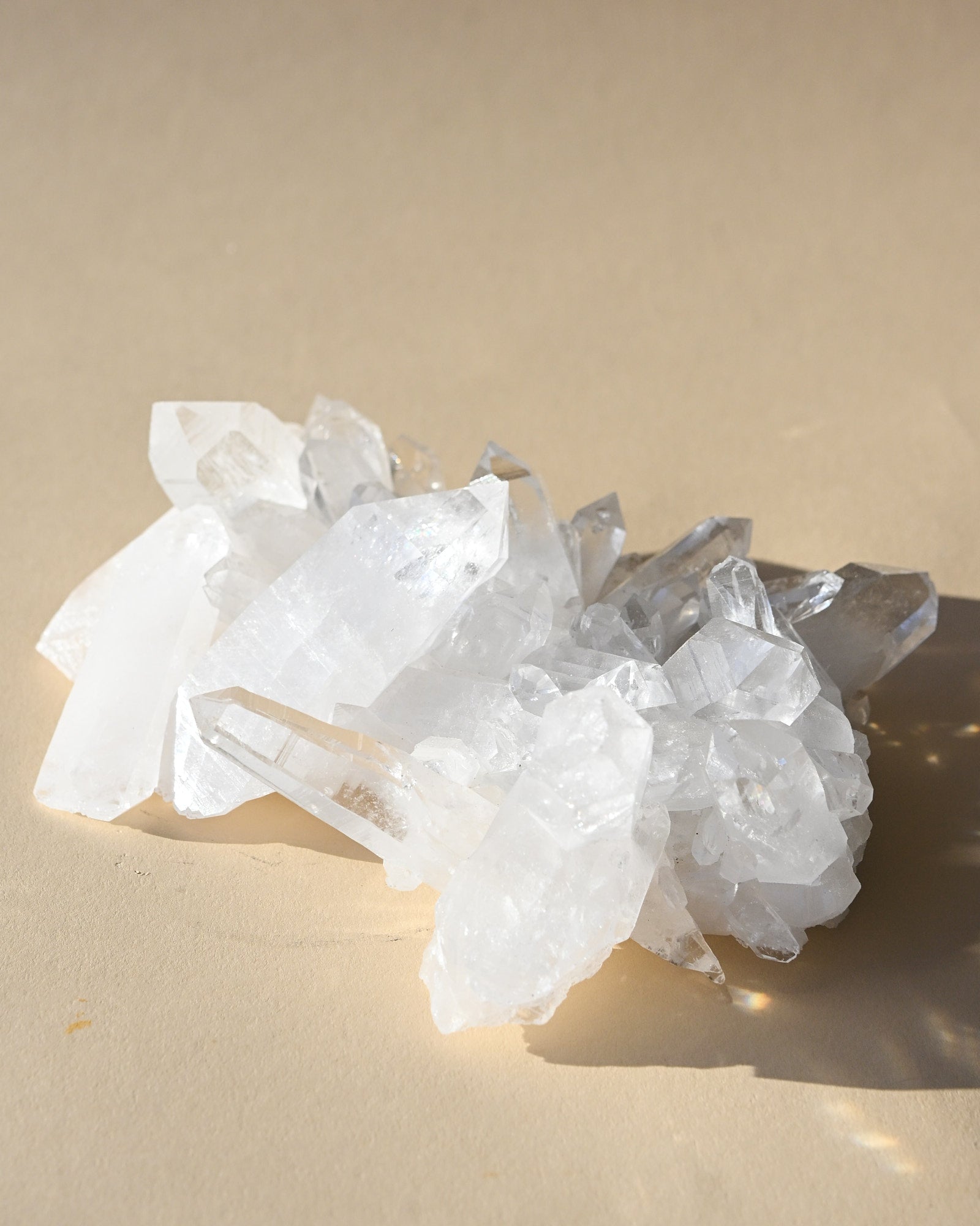 Clear Quartz Crystal Cluster 6in