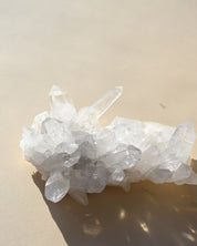 Clear Quartz Crystal Cluster 6in