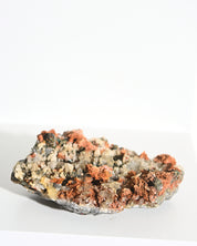 Chalcopyrite Hematite Red Quartz Crystal Cluster with Galena