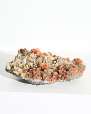 Chalcopyrite Hematite Red Quartz Crystal Cluster with Galena