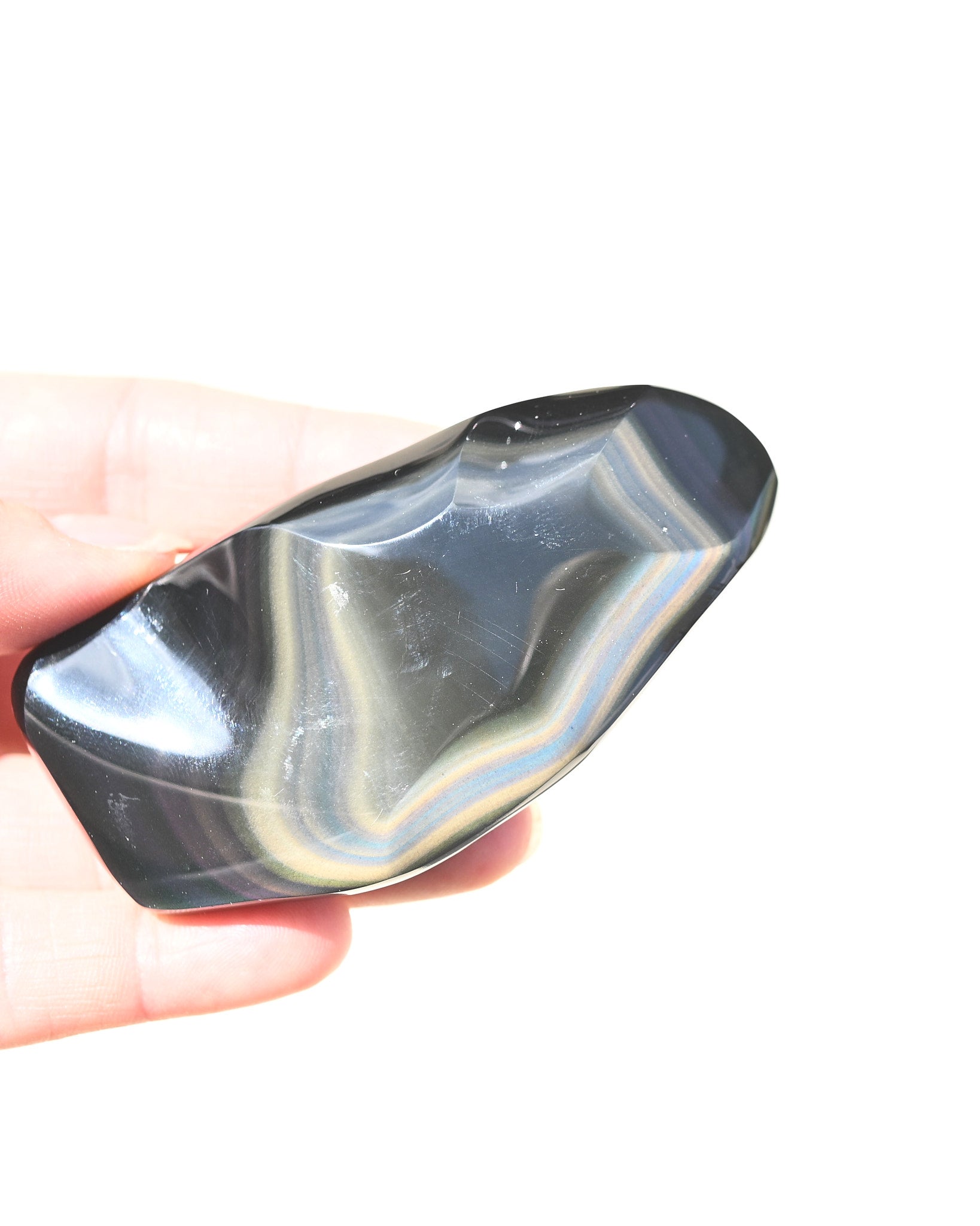 Rainbow Obsidian Abstract Freeform