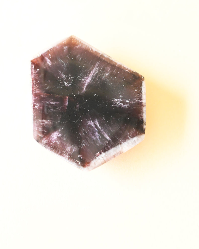 Trapiche Amethyst Slice on Stand 228g No. 82