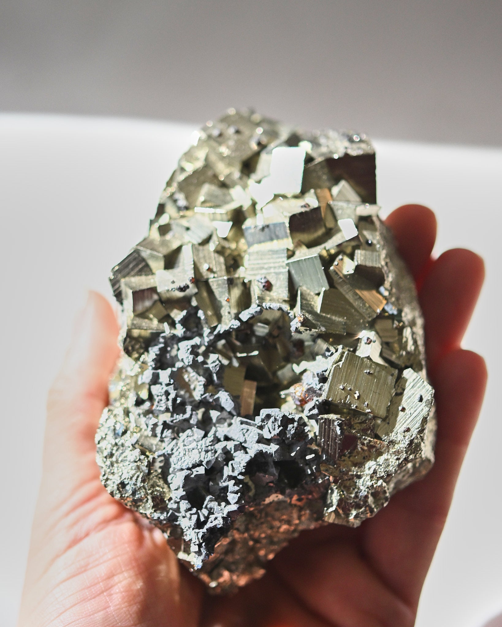 Cubic Pyrite w Sphalerite 1.8lbs