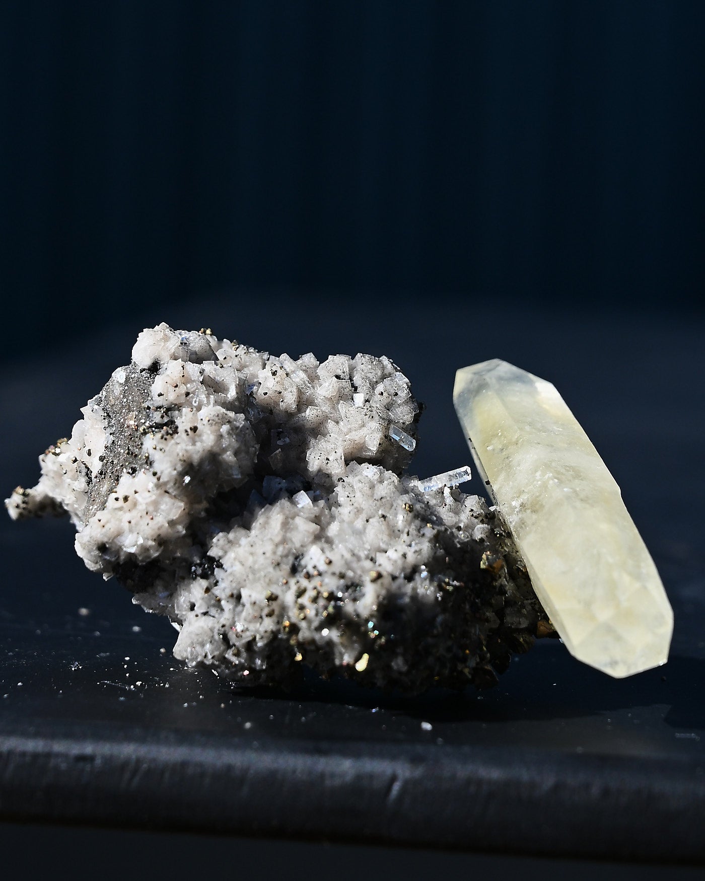 Calcite with Galena 0.190 lb Sweetwater Mine