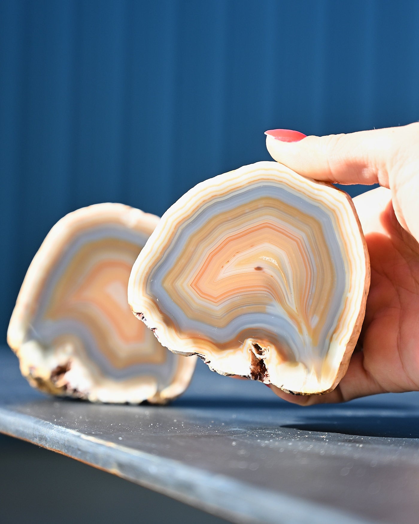 Brazil Agate 1.705 pair detail
