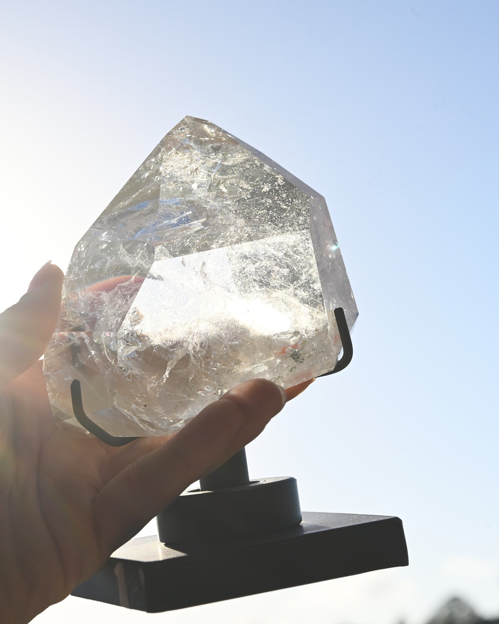Clear Quartz on Stand