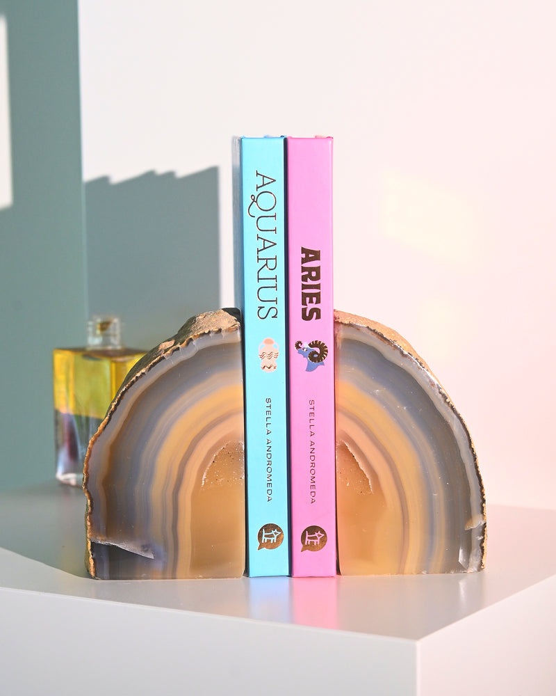 Agate Bookend Set