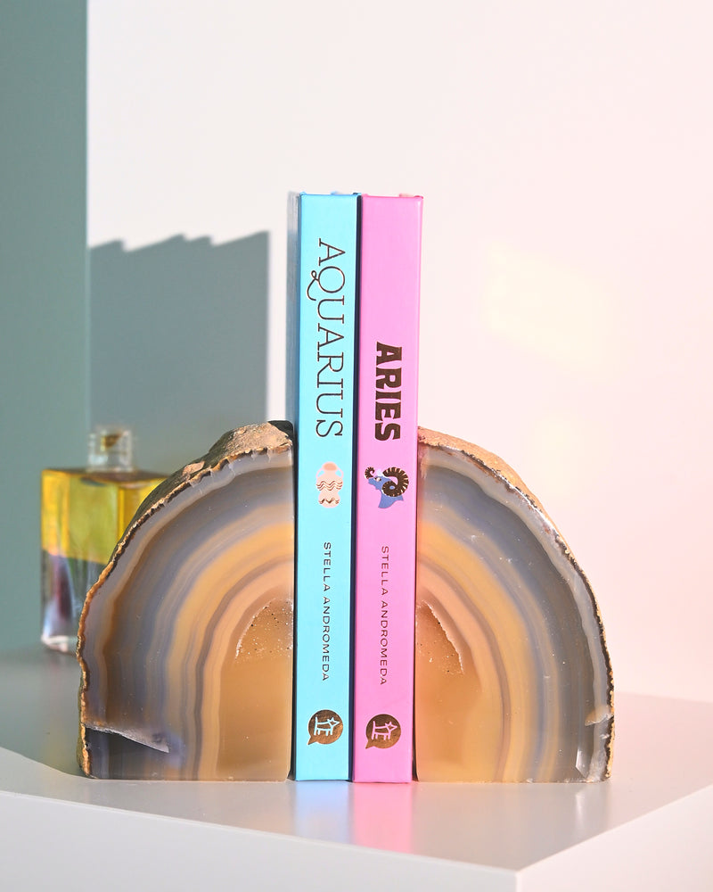 Agate Bookend Set