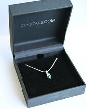 Blue Topaz Pendant in Crystals.com gift box
