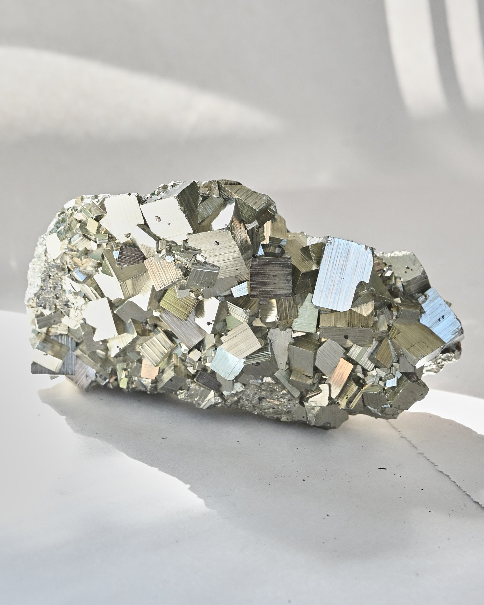 Pyrite Cubic Cluster 5in