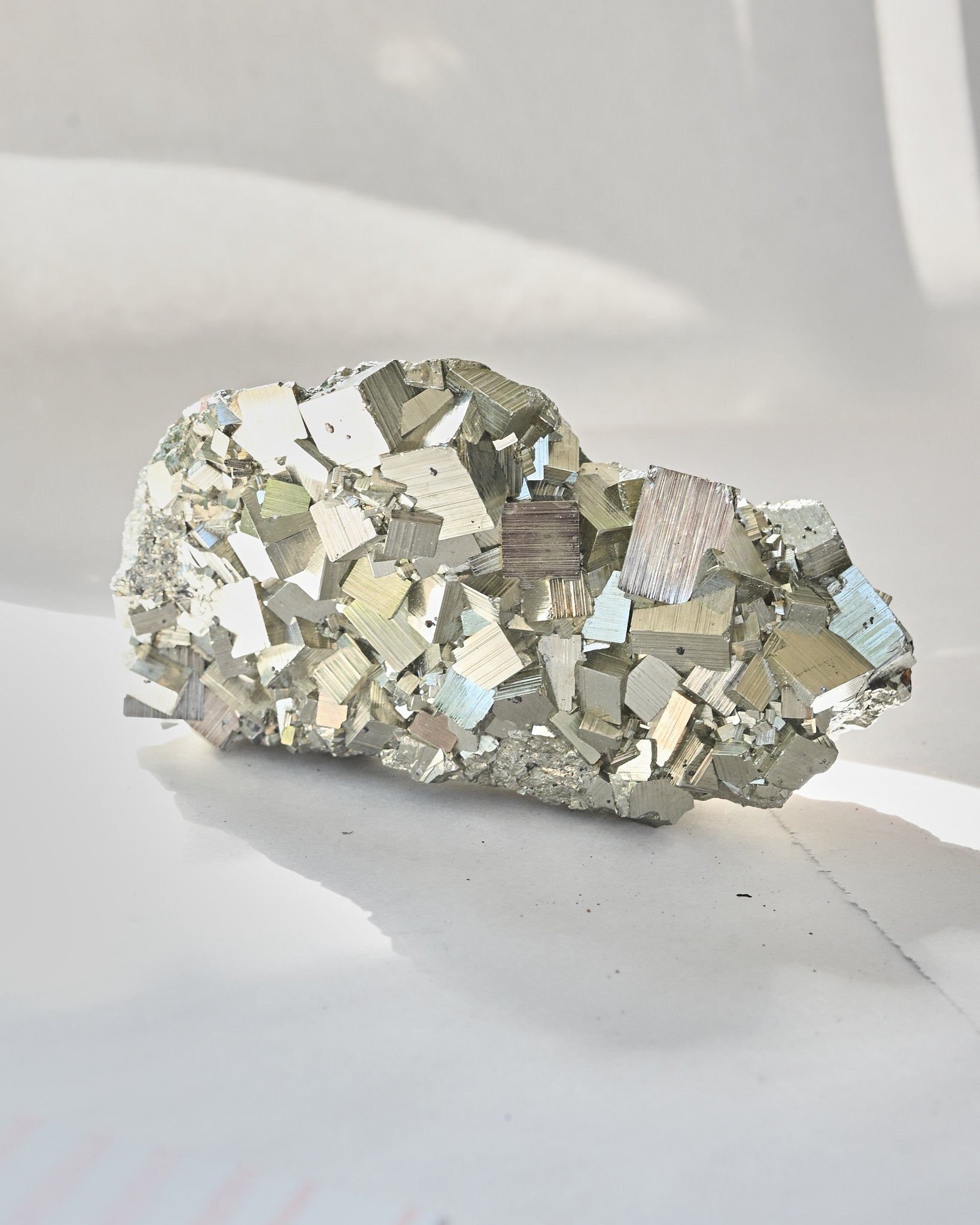 Pyrite Cubic Cluster 5in