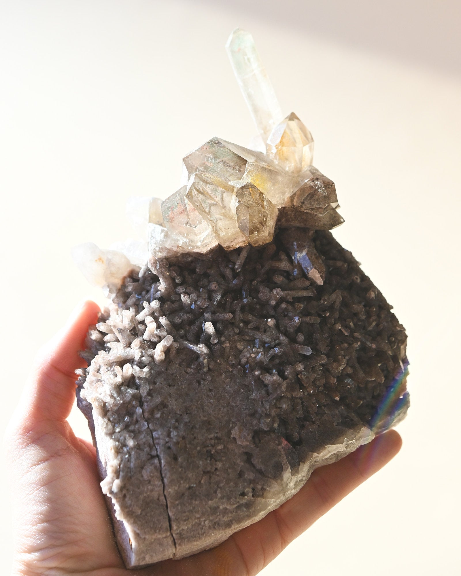 Smoky Quartz Cluster Brazil 6in