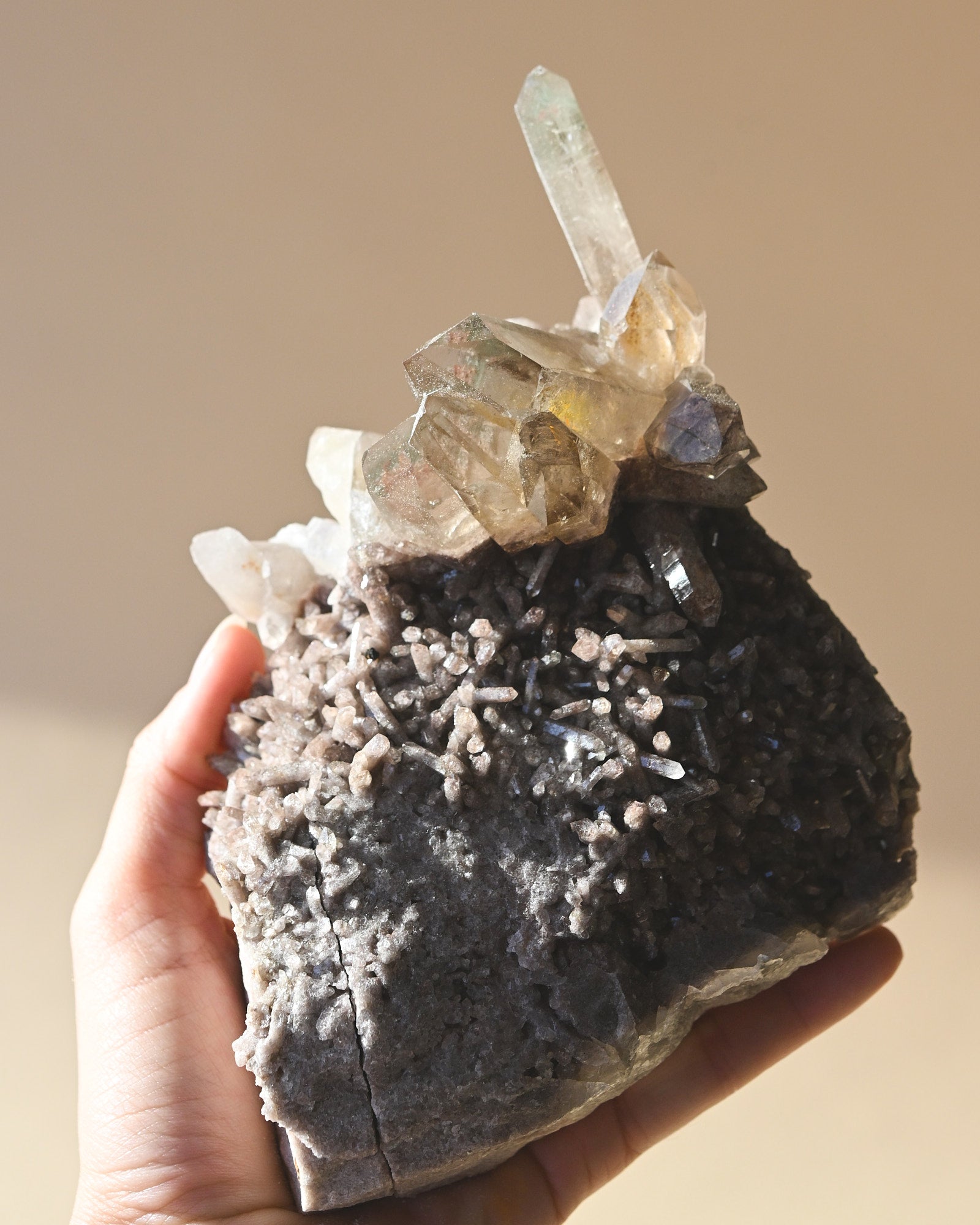 Smoky Quartz Cluster Brazil 6in