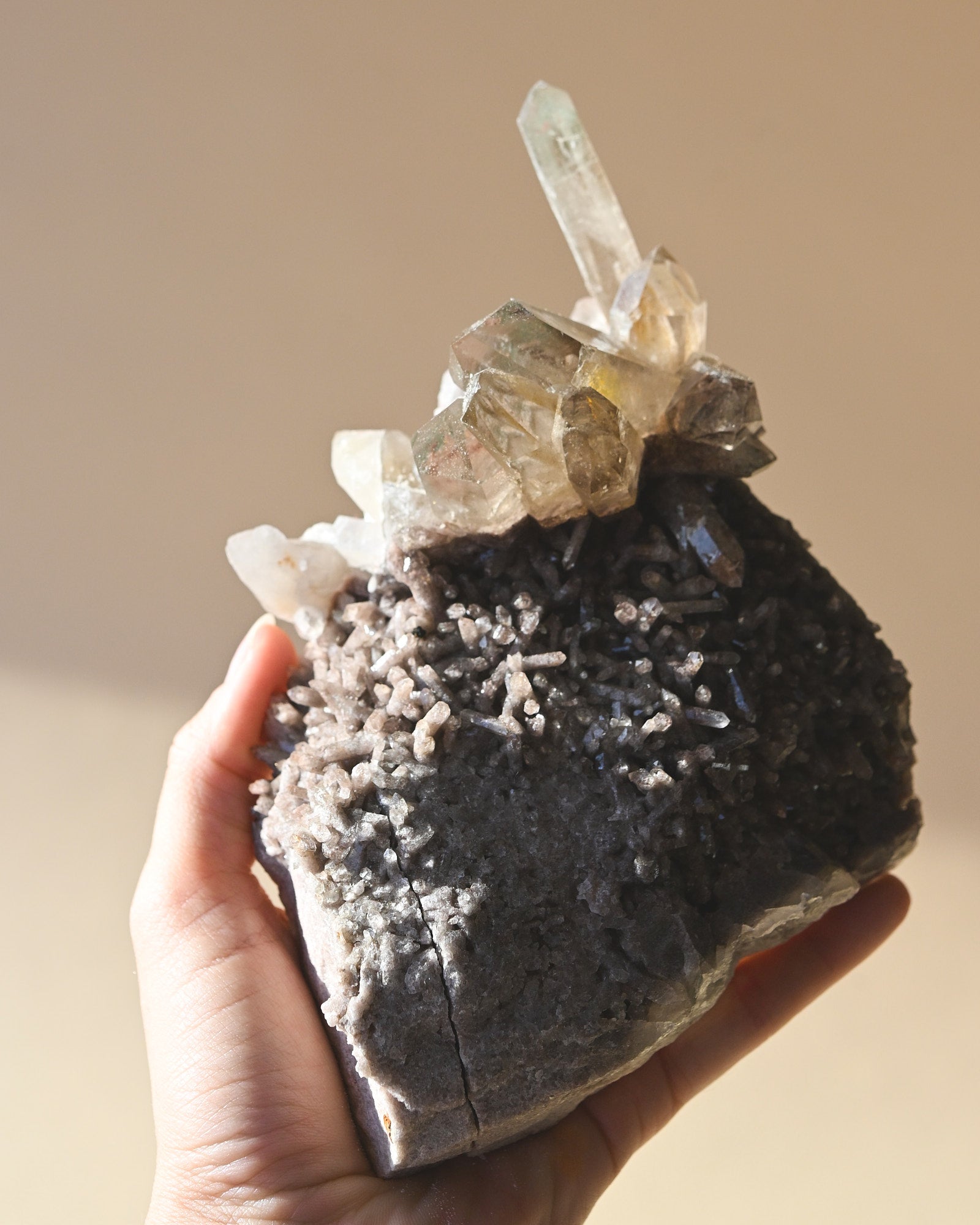 Smoky Quartz Cluster Brazil 6in