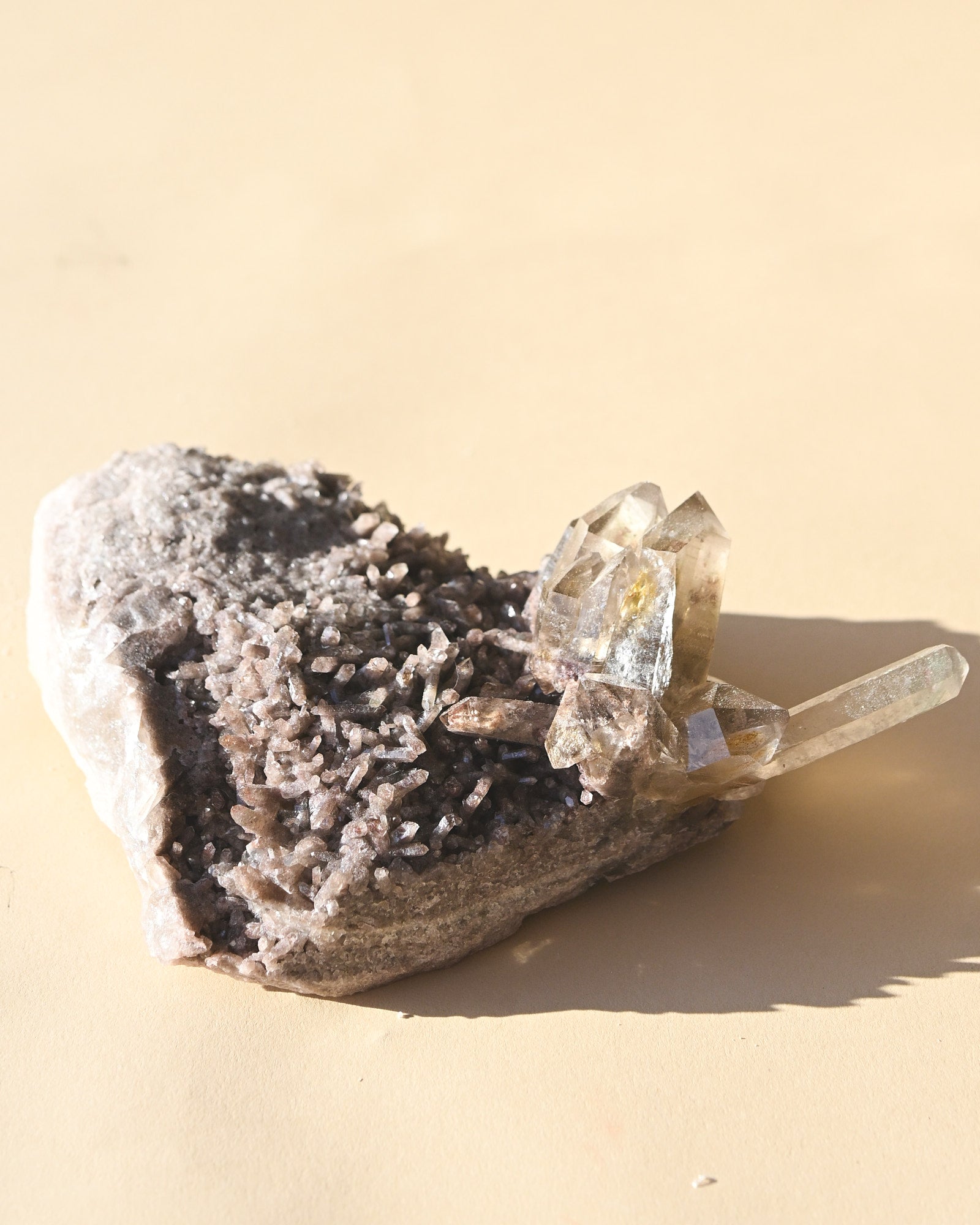 Smoky Quartz Cluster Brazil 6in