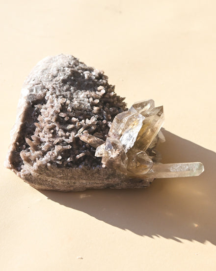 Smoky Quartz Cluster Brazil 6in — Smoky Quartz crystal specimen