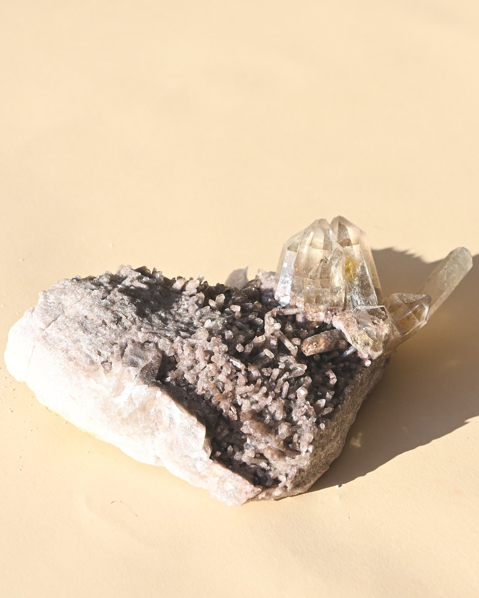 Smoky Quartz Cluster Brazil 6in