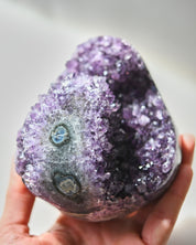 Amethyst Geode with Agate Eye