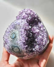 Amethyst Geode with Agate Eye