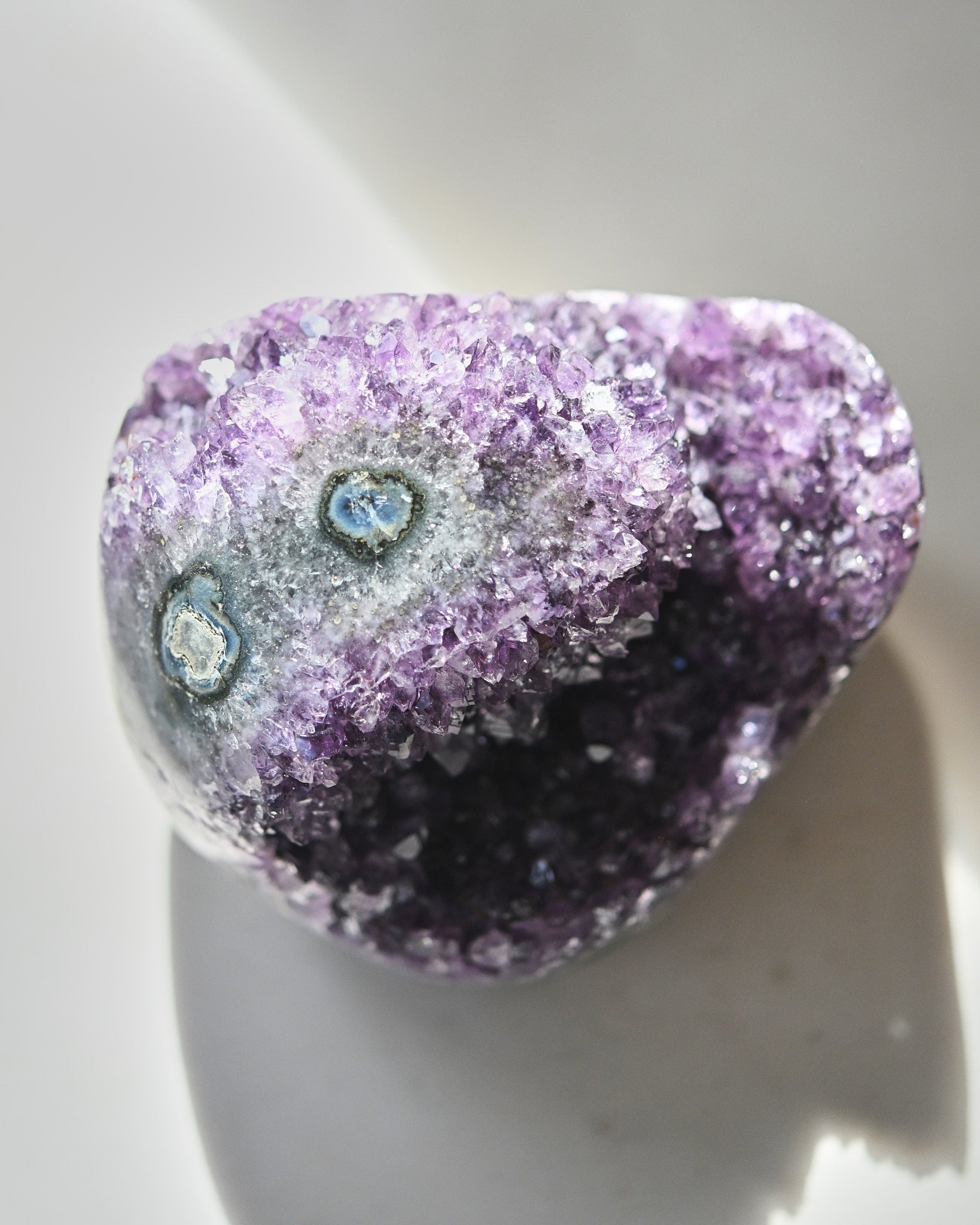 Amethyst Geode with Agate Eye