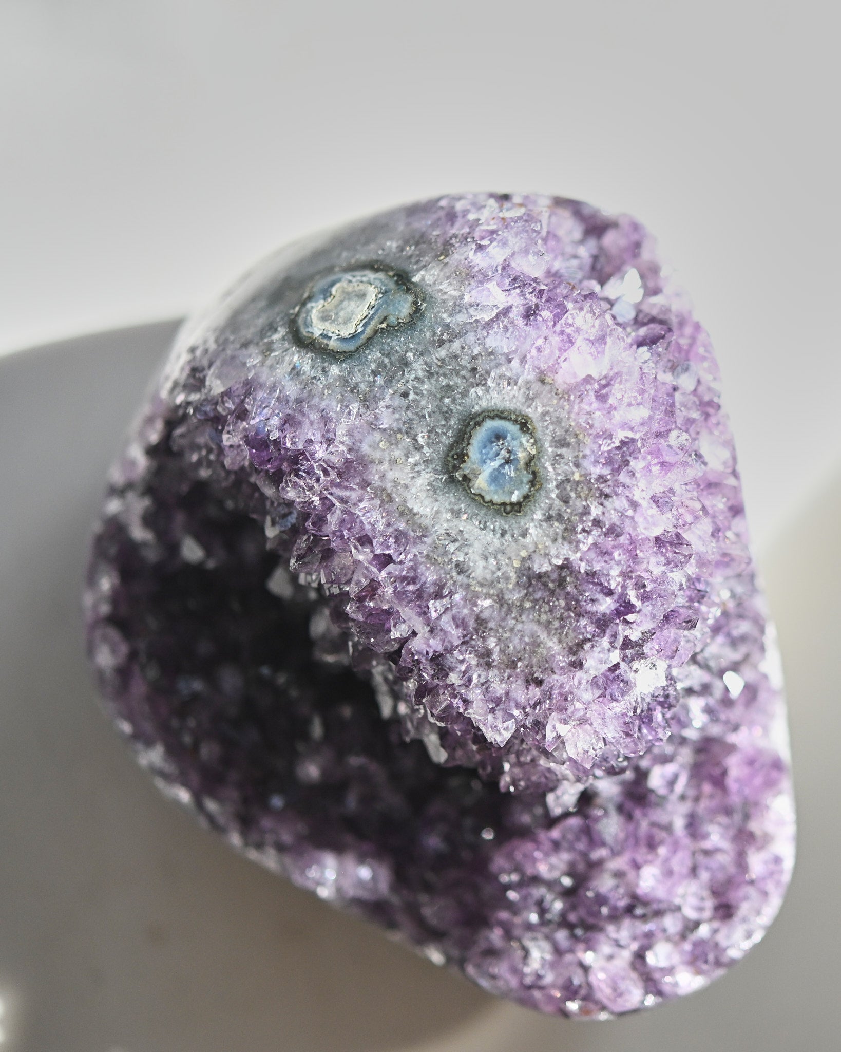Amethyst Geode with Agate Eye