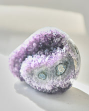 Amethyst Geode with Agate Eye