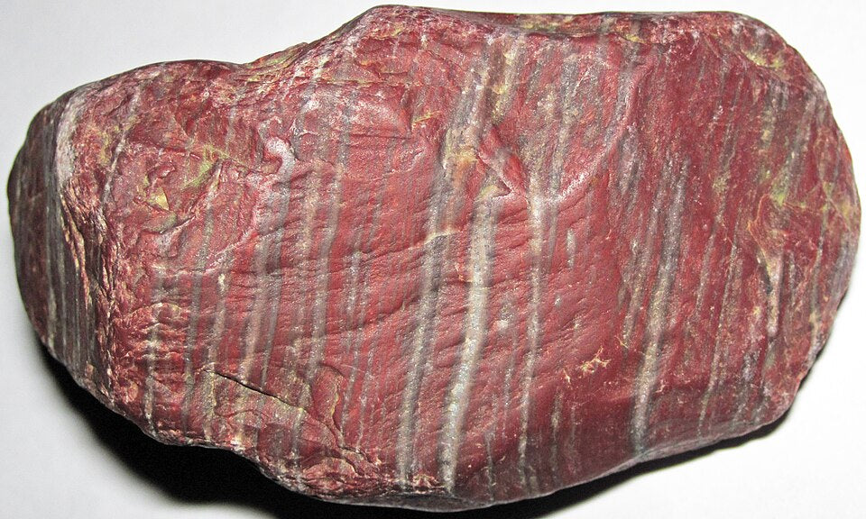 Zebra Jasper crystal — Black; white specimen, Trigonal crystal system