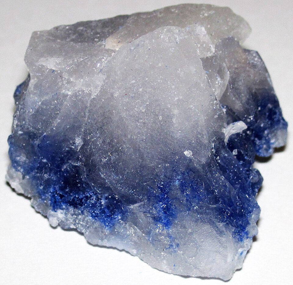 Dumortierite crystal — Blue, violet, brown specimen, Orthorhombic crystal system